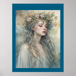 "Fee im Sonnenaufgang" Poster