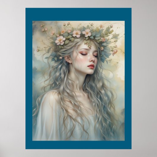 "Fee im Sonnenaufgang" Poster (Vorne)