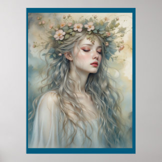 "Fee im Sonnenaufgang" Poster