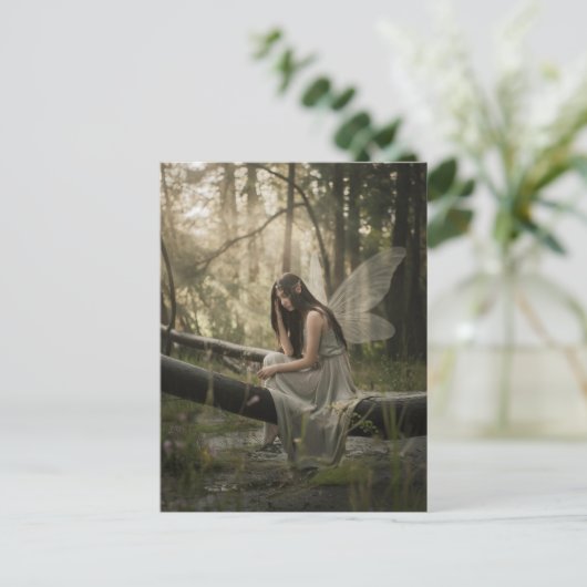 Fee im Wald Postkarte (Stehend Vorderseite)