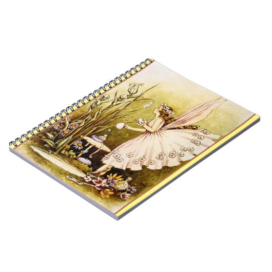 Fee in blühendem HeimkopfNotebook/Journal Notizblock (Linke Seite)