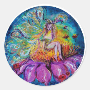 FEE IN DER NACHT RUNDER AUFKLEBER