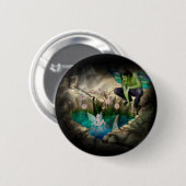 Fee in Elven Pond Vignette Button (Vorne & Hinten)