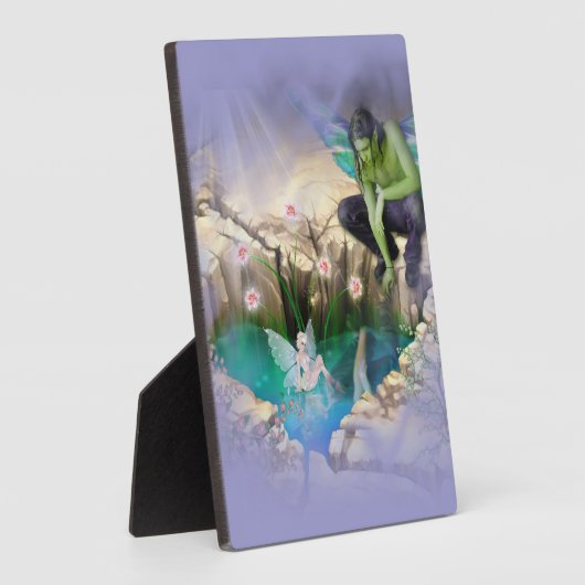 Fee in Elven Pond Vignette Fotoplatte (Seite)