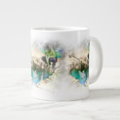 Fee in Elven Pond Vignette Jumbo-Tasse (Vorderseite Rechts)