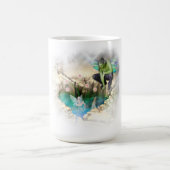 Fee in Elven Pond Vignette Kaffeetasse (Mittel)
