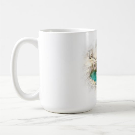 Fee in Elven Pond Vignette Kaffeetasse (Links)