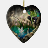 Fee in Elven Pond Vignette Keramik Ornament (Rechts)