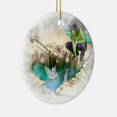 Fee in Elven Pond Vignette Keramik Ornament (Rechts)