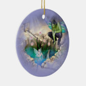 Fee in Elven Pond Vignette Keramikornament (Rechts)