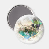 Fee in Elven Pond Vignette Magnet (Vorderseite/Rückseite)