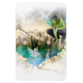 Fee in Elven Pond Vignette Magnet (Vertikal)