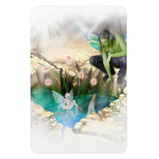 Fee in Elven Pond Vignette Magnet