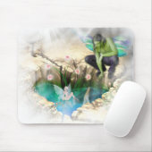Fee in Elven Pond Vignette Mousepad (Mit Mouse)