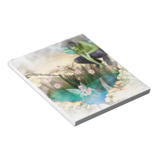 Fee in Elven Pond Vignette Notizblock (angewinkelt)