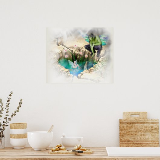 Fee in Elven Pond Vignette Poster (Küche)