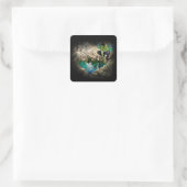 Fee in Elven Pond Vignette Quadratischer Aufkleber (Tasche)