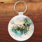 Fee in Elven Pond Vignette Schlüsselanhänger (Vorderseite)