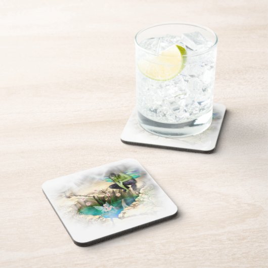 Fee in Elven Pond Vignette Untersetzer (Rechte Seite)