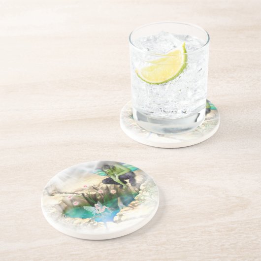 Fee in Elven Pond Vignette Untersetzer (Seite)