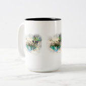 Fee in Elven Pond Vignette Zweifarbige Tasse (Vorderseite Links)