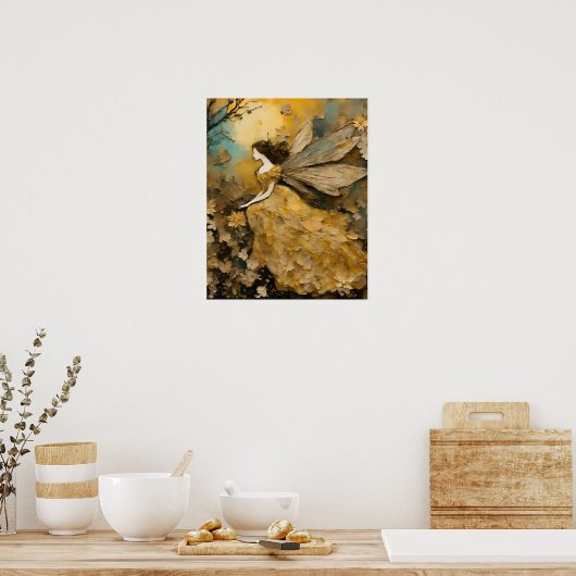 Fee in Gelb Poster (Küche)