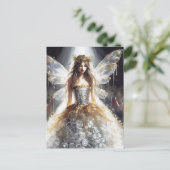 Fee in Gerecycelt Kleid auf der Mode Show Postkarte (Stehend Vorderseite)