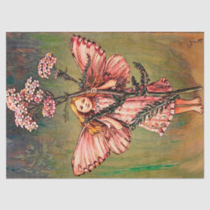 Fee in rosa Kleid Seidenpapier