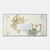 Fee Inspiriert Design, Grafikkunst, Tea Time Schreibtischunterlage (Tastatur & Maus)