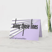 "Fee Iris" GREETING CARD Karte (Rückseite)