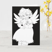 Fee Karte (Gelbe Blume)