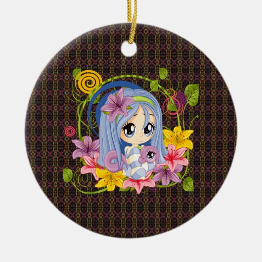 Fee Keramik Ornament (Vorne)