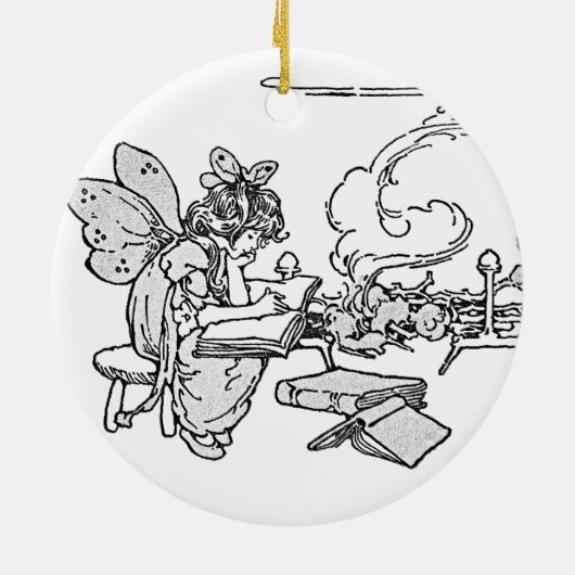 Fee lesen keramik ornament (Hinten)