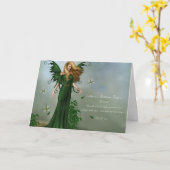 Fee Mais Birthstone Karte (Gelbe Blume)