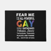 Fee Me I Be Gay Flag Geschenk lgbt Fußmatte (Vorderseite)