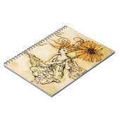 Fee mit Blume Notizblock (Linke Seite)