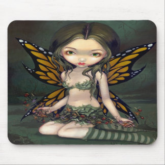 Fee mit getrockneten Blumen Mousepad
