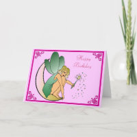 Fee mit magischer Stabs-Elf-Staub-alles Gute zum