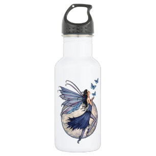 Fee mit Schmetterlingen Trinkflasche