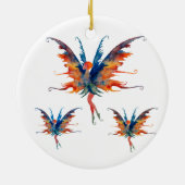 Fee mit Tragflächen Keramik Dekoration (Hinten)