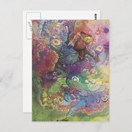 Fee morgens*** postkarte (Vorne/Hinten)