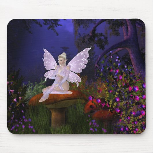 Fee on a Mushroom Design 3 - Fantasy Mousepad (Vorne)