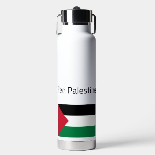 Fee Palestine Water Flasche (Vorderseite)