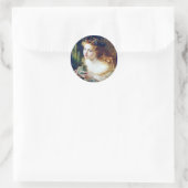 Fee pixie magische Märchen Fantasie hübsches Mädch Runder Aufkleber (Tasche)