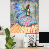 Fee Queen Fantasy Art von Molly Harrison Poster (Heimbüro)