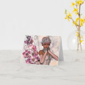 Fee Rose Art Notecard Karte (Gelbe Blume)