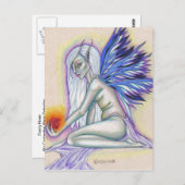 Fee Rose Postkarte (Vorne/Hinten)