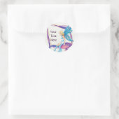 Fee Runder Aufkleber (Tasche)