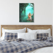 Fee sitzend auf einem Pilz ummantelte Leinwand Pri (Insitu (Schlafzimmer))