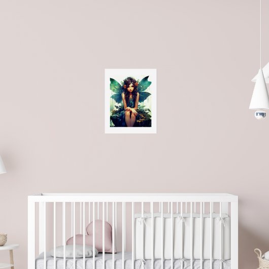 Fee sitzt im Regen Poster (Kinderzimmer 2)